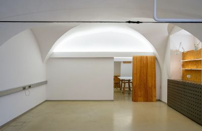 Blick in den leeren Ausstellungsraum