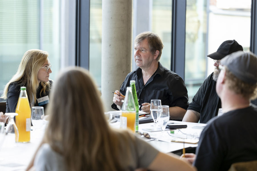 Diskussion zum Thementisch "Regionales Profil" im Kunsthaus Weiz.